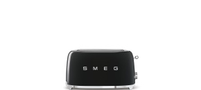 Smeg TSF02BLEU, toustovač / topinkovač, 4 toasty, 6 úrovní opékání, zásuvka na drobky, styl. 50. let, černý Smeg TSF02BLEU, toustovač / topinkovač, 4 toasty, 6 úrovní opékání, zásuvka na drobky, styl. 50. let, černý