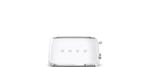 Smeg TSF02WHEU, toustovač / topinkovač, 4 toasty, 6 úrovní opékání, zásuvka na drobky, styl. 50. let, bílá Smeg TSF02WHEU, toustovač / topinkovač, 4 toasty, 6 úrovní opékání, zásuvka na drobky, styl. 50. let, bílá