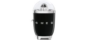 Smeg CJF11BLEU citrusový odšťavňovač, 70 W, manuální tlak, univerzální kužel z nerezové oceli, černý
