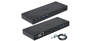 BAZAR - i-tec USB 3.0 / USB-C / Thunderbolt Dual Display Docking Station + PD 100W - Po opravě (Náhradní krabice)