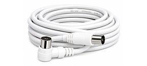 PREMIUMCORD TV kabel anténní propojovací 10m, konektor 90° (koaxiální, M/F, 75 Ohm) PREMIUMCORD TV kabel anténní propojovací 10m, konektor 90° (koaxiální, M/F, 75 Ohm)