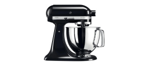 KitchenAid Artisan 5KSM125EOB Kuchyňský robot - 10 rychlostí, planetární systém, celokovová konstrukce, lesklá černá KitchenAid Artisan 5KSM125EOB Kuchyňský robot - 10 rychlostí, planetární systém, celokovová konstrukce, lesklá černá
