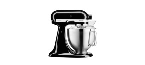 KitchenAid Artisan 5KSM185PSEMS Kuchyňský robot - 10 rychlostí, planetární systém, celokovová konstrukce, lesklá černá
