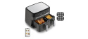 Tefal Dual Easy Fry & Grill 2v1 Horkovzdušná fritéza, Černá