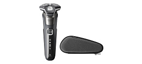 Philips Series 5000 Wet & Dry S5887/30 pánský elektrický holicí strojek, šedý, SkinIQ, 360° otočné hlavy,Power Adapt Philips Series 5000 Wet & Dry S5887/30 pánský elektrický holicí strojek, šedý, SkinIQ, 360° otočné hlavy,Power Adapt