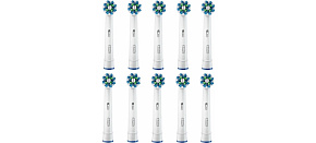 Oral-B Cross Action, náhradní hlavice 10 ks, bílé, oscilačně-rotační technologie, efektivní odstranění plaku Oral-B Cross Action, náhradní hlavice 10 ks, bílé, oscilačně-rotační technologie, efektivní odstranění plaku