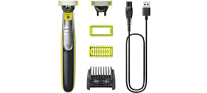 Philips OneBlade 360 QP2834/23 zastřihovač na tvář a tělo, voděodolný, 2 nástavce, akumulátorový provoz Philips OneBlade 360 QP2834/23 zastřihovač na tvář a tělo, voděodolný, 2 nástavce, akumulátorový provoz