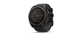 Garmin - fenix 8 Solar Sapphire - 51 mm - Carbon Gray DLC Titanium with Black | Pebble Gray Silicone Band, EU Garmin - fenix 8 Solar Sapphire - 51 mm - Carbon Gray DLC Titanium with Black | Pebble Gray Silicone Band, EU
