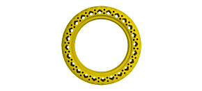 RhinoTech bezdušová pneumatika pro Scooter 8.5x2, žlutá