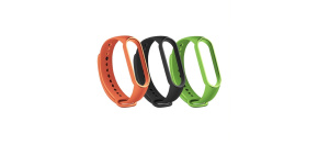 RhinoTech řemínky pro Xiaomi Mi Band 3/4 (3-pack černá, oranžová, zelená) RhinoTech řemínky pro Xiaomi Mi Band 3/4 (3-pack černá, oranžová, zelená)