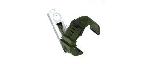 RhinoTech řemínek pro Garmin QuickFit sportovní silikonový 22mm tmavě zelený RhinoTech řemínek pro Garmin QuickFit sportovní silikonový 22mm tmavě zelený