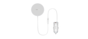 Baseus CW01 magnetický držák s bezdrátovým nabíjením (do ventilační mřížky) 15W+25W, bílá Baseus CW01 magnetický držák s bezdrátovým nabíjením (do ventilační mřížky) 15W+25W, bílá