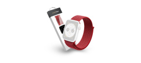RhinoTech řemínek Magic Tape pro Apple Watch 38/40/41mm červená RhinoTech řemínek Magic Tape pro Apple Watch 38/40/41mm červená