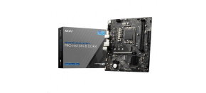 BAZAR - MSI MB Sc LGA1700 PRO H610M-B DDR4, Intel H610, 2xDDR4, 1xHDMI, 1xVGA, mATX - Po opravě (Bez příšlušenství)