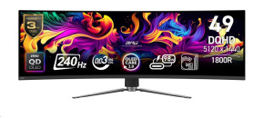 MSI LCD MPG 491CQPX QD-OLED, 49", 5120x1440, QD-OLED, 0,03ms, VESA 100x100, Black MSI LCD MPG 491CQPX QD-OLED, 49", 5120x1440, QD-OLED, 0,03ms, VESA 100x100, Black