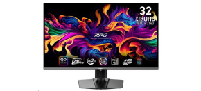 MSI LCD MPG 321URX QD-OLED, 31.5", 3840x2160, QD-OLED, 0,03ms, VESA 100x100, Black