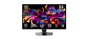 MSI LCD MAG 322UP QD-OLED E16,31.5" 3840x2160 OLED,165Hz,178/178,VESA,HDMI,DP,USB-C,Audio,Black