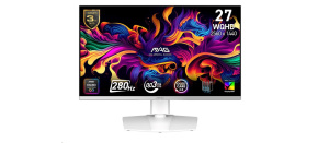 MSI LCD MAG 272QPW QD-OLED X28,26.5" 2560x1440 QD-OLED,280Hz,178/178,250nits,VESA,HDMI,DP,USB-C,Audio,White MSI LCD MAG 272QPW QD-OLED X28,26.5" 2560x1440 QD-OLED,280Hz,178/178,250nits,VESA,HDMI,DP,USB-C,Audio,White
