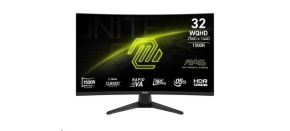 MSI LCD MAG 321CQF E18, 31.5",  2560x1440, Rapid VA, 0,5 ms, VESA 100x100, Black