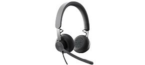 Logitech sluchátka s mikrofonem Zone Wired Headset Graphite - EMEA Logitech sluchátka s mikrofonem Zone Wired Headset Graphite - EMEA