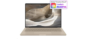 ASUS NTB Zenbook A14 (UX3407QA-OLED180W), X1 26 100, 14" 1920x1200, 16GB, 1TB SSD, Adreno, W11 Home, Zabriskie Beige ASUS NTB Zenbook A14 (UX3407QA-OLED180W), X1 26 100, 14" 1920x1200, 16GB, 1TB SSD, Adreno, W11 Home, Zabriskie Beige