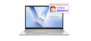 ASUS NTB Vivobook 15 (X1504VA-BQ4155W), Core 5 120U, 15.6" 1920 x 1080, 8GB, 512GB SSD, Intel, W11 Home, Silver ASUS NTB Vivobook 15 (X1504VA-BQ4155W), Core 5 120U, 15.6" 1920 x 1080, 8GB, 512GB SSD, Intel, W11 Home, Silver