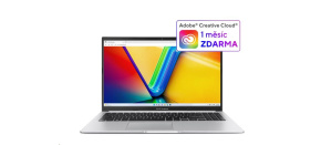 ASUS NTB Vivobook 15 (M1502NAQ-BQ112Z), Ryzen 5 150, 15.6" 1920 x 1080, 8GB, 512GB SSD, Radeon, No OS, Silver, bez adapt ASUS NTB Vivobook 15 (M1502NAQ-BQ112Z), Ryzen 5 150, 15.6" 1920 x 1080, 8GB, 512GB SSD, Radeon, No OS, Silver, bez adapt