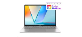 ASUS NTB Vivobook S 16 (M3607KA-OLED009W), AI 7 350, 16" 1920x1200, 32GB, 1TB SSD, Radeon, W11 Home, Cool Silver