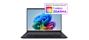 ASUS NTB Vivobook 14 (X1407QA-LY052W), Snapdragon X X1 26 100, 14" 1920 x 1200, 16GB, 1TB SSD, Adreno, W11 Home, Blue ASUS NTB Vivobook 14 (X1407QA-LY052W), Snapdragon X X1 26 100, 14" 1920 x 1200, 16GB, 1TB SSD, Adreno, W11 Home, Blue