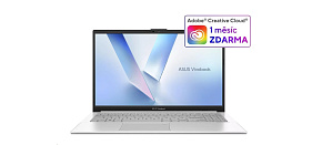 ASUS NTB Vivobook Go 15 (E1504FA-BQ5409W), R3 30, 15.6" FHD, 8GB, 256GB SSD, Radeon, W11 Home, Cool Silver ASUS NTB Vivobook Go 15 (E1504FA-BQ5409W), R3 30, 15.6" FHD, 8GB, 256GB SSD, Radeon, W11 Home, Cool Silver