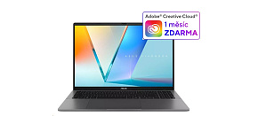 ASUS NTB Vivobook S 16 (M3607GA-OLED011W), AI 7 445, 16" 1920x1200, 16GB, 512GB SSD, Radeon, W11 Home, Matte Gray ASUS NTB Vivobook S 16 (M3607GA-OLED011W), AI 7 445, 16" 1920x1200, 16GB, 512GB SSD, Radeon, W11 Home, Matte Gray