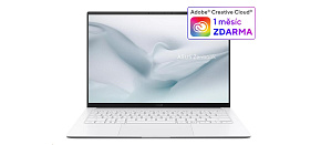 ASUS NTB Zenbook S14 OLED (UX5406SA-OLED720XZ), Ultra7 258V, 14" 2880 x 1800, 32GB, 512GB SSD, Intel Arc, W11 Pro, White ASUS NTB Zenbook S14 OLED (UX5406SA-OLED720XZ), Ultra7 258V, 14" 2880 x 1800, 32GB, 512GB SSD, Intel Arc, W11 Pro, White