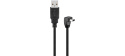 PremiumCord USB 2.0 A–Mini B (5pin) kabel s úhlovým konektorem 90°, 1,8 m, černý
