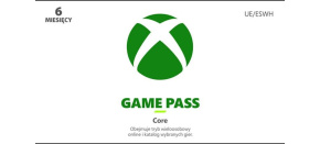 Xbox Game Pass Core – 6 - měsíční členství