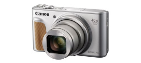 Canon PowerShot SX740 HS Lite, 20.3Mpix, 40x zoom, WiFi, 4K video - stříbrný