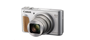 Canon PowerShot SX740 HS Lite Travel II., 20.3Mpix, 40x zoom, WiFi, 4K video - stříbrný