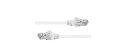 PREMIUMCORD Patch kabel CAT6a S-FTP, RJ45-RJ45, AWG 26/7 0,25m bílá