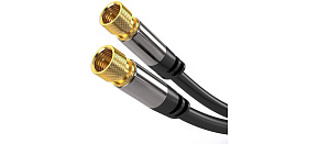 PremiumCord Satelitní anténní HQ kabel F male - F male (135 dB) 1,5 m PremiumCord Satelitní anténní HQ kabel F male - F male (135 dB) 1,5 m