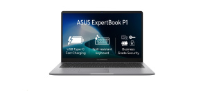 ASUS NTB ExpertBook P1 (P1503CVA-S7C58512X), Core 5 210H, 15.6" 1920 x 1080, 8GB, 512GB SSD, Intel, W11 Pro, Gray