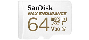 SanDisk MicroSDHC karta 64GB MAX Endurance + adaptér, 30,000 hodin SanDisk MicroSDHC karta 64GB MAX Endurance + adaptér, 30,000 hodin