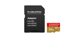 SanDisk MicroSDHC karta 64GB Extreme PLUS (R200/W90MB/s, UHS-I V30, Rescue Pro Deluxe) + adaptér SanDisk MicroSDHC karta 64GB Extreme PLUS (R200/W90MB/s, UHS-I V30, Rescue Pro Deluxe) + adaptér