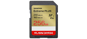 SanDisk SDXC karta 256GB Extreme PLUS (R240/W160 MB/s Class 10, UHS-I U3 V30) SanDisk SDXC karta 256GB Extreme PLUS (R240/W160 MB/s Class 10, UHS-I U3 V30)