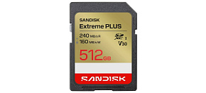 SanDisk SDXC karta 512GB Extreme PLUS (R240/W160 MB/s Class 10, UHS-I U3 V30) SanDisk SDXC karta 512GB Extreme PLUS (R240/W160 MB/s Class 10, UHS-I U3 V30)