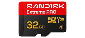 SanDisk micro SDHC Extreme PRO 32GB UHS-I U3 (100R/90W) + adaptér SanDisk micro SDHC Extreme PRO 32GB UHS-I U3 (100R/90W) + adaptér