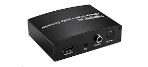 PREMIUMCORD HDMI 4K Audio extraktor s oddělením audia na stereo jack, SPDIF Toslink, RCA PREMIUMCORD HDMI 4K Audio extraktor s oddělením audia na stereo jack, SPDIF Toslink, RCA