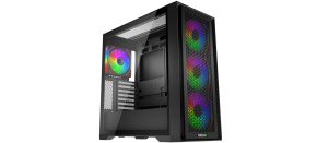 EVOLVEO Rhino, skříň eATX/ATX, 4x ARGB ventilátor 120mm, boční panel temperované sklo + mřížkovaný přední panel EVOLVEO Rhino, skříň eATX/ATX, 4x ARGB ventilátor 120mm, boční panel temperované sklo + mřížkovaný přední panel