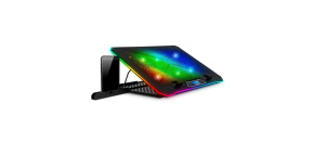 EVOLVEO Ania 9RGB, chladící podložka pod notebook, 6x ventilátor, RGB podsvícení ventilátorů a obvodu EVOLVEO Ania 9RGB, chladící podložka pod notebook, 6x ventilátor, RGB podsvícení ventilátorů a obvodu