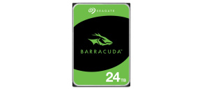 SEAGATE HDD BarraCuda 3.5" Hard Drive 24TB, 6Gb/S SATA, 512e, 7200 RPM,cache 512 Mb SEAGATE HDD BarraCuda 3.5" Hard Drive 24TB, 6Gb/S SATA, 512e, 7200 RPM,cache 512 Mb