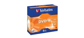VERBATIM DVD-R (5-pack)Jewel/16x/4.7GB VERBATIM DVD-R (5-pack)Jewel/16x/4.7GB