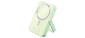 VERBATIM Powerbanka Charge 'n' Go, Magnetická, 10000 mAh, USB-C, Stojánek, Zelená VERBATIM Powerbanka Charge 'n' Go, Magnetická, 10000 mAh, USB-C, Stojánek, Zelená